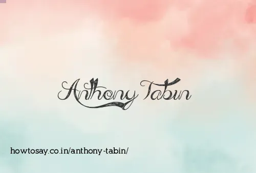 Anthony Tabin