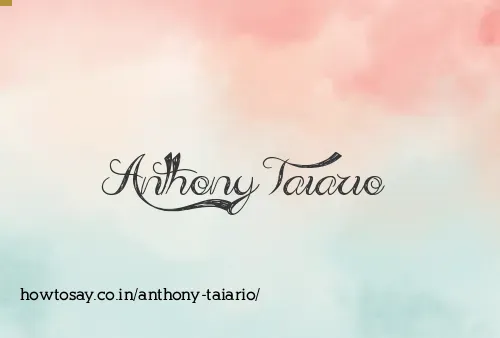 Anthony Taiario