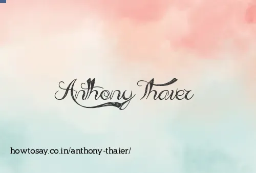 Anthony Thaier
