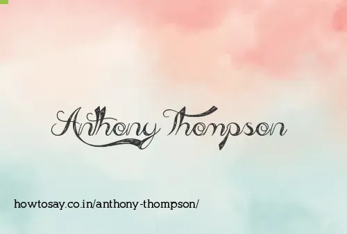 Anthony Thompson