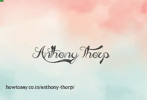 Anthony Thorp