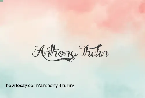 Anthony Thulin