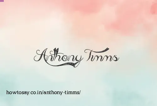 Anthony Timms