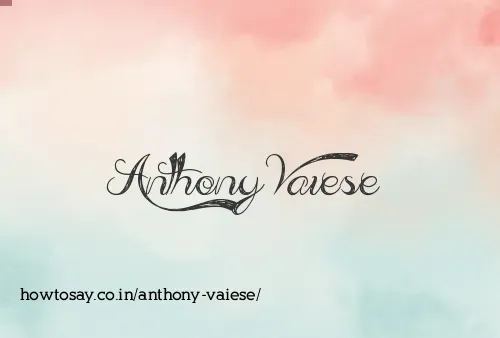 Anthony Vaiese