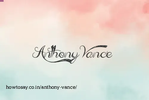 Anthony Vance