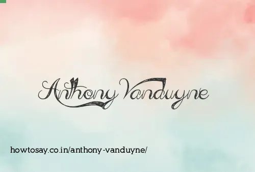 Anthony Vanduyne