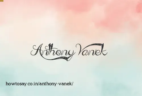 Anthony Vanek