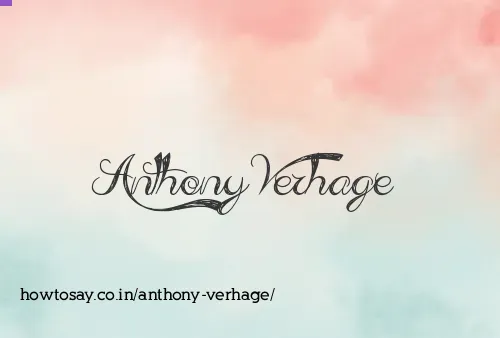 Anthony Verhage