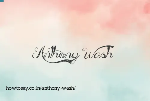 Anthony Wash