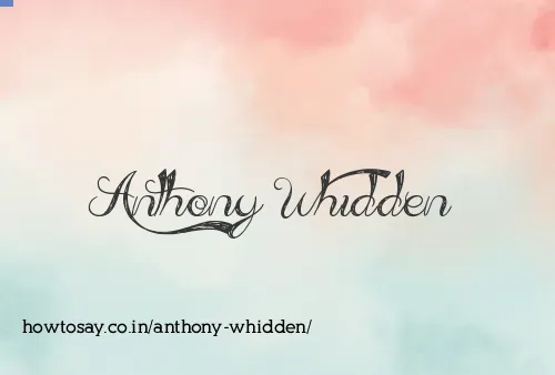 Anthony Whidden