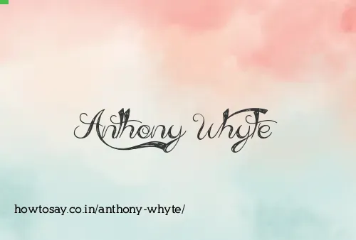 Anthony Whyte