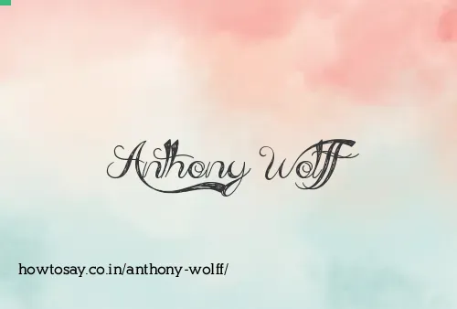 Anthony Wolff
