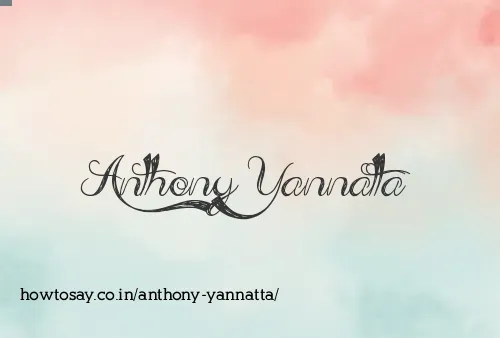 Anthony Yannatta