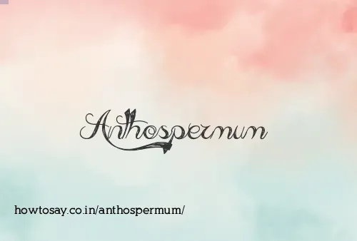 Anthospermum