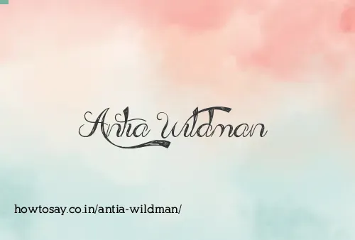 Antia Wildman