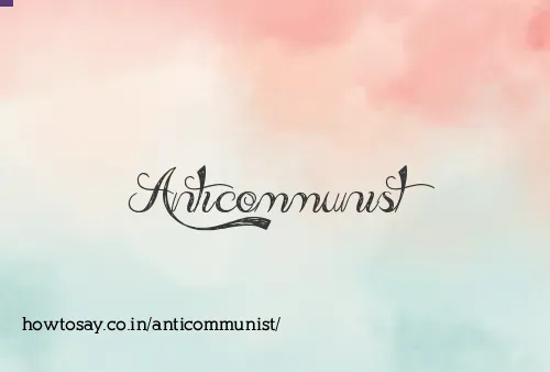 Anticommunist