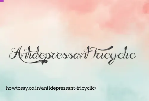 Antidepressant Tricyclic