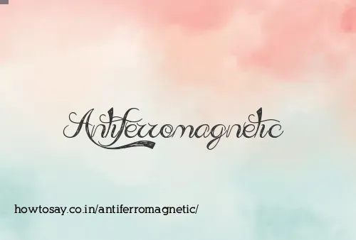 Antiferromagnetic