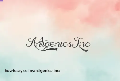 Antigenics Inc