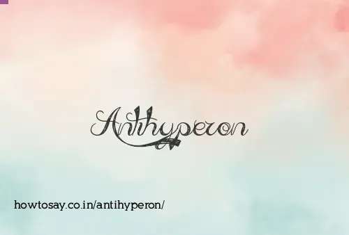 Antihyperon