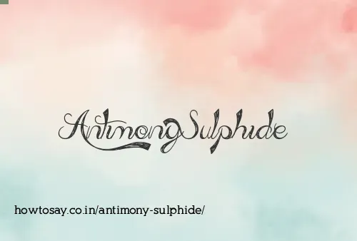 Antimony Sulphide