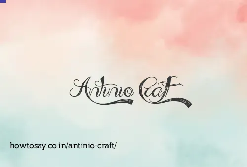 Antinio Craft