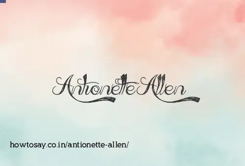 Antionette Allen