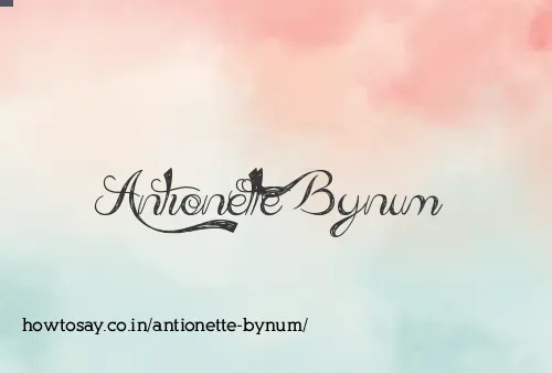 Antionette Bynum