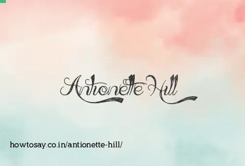 Antionette Hill