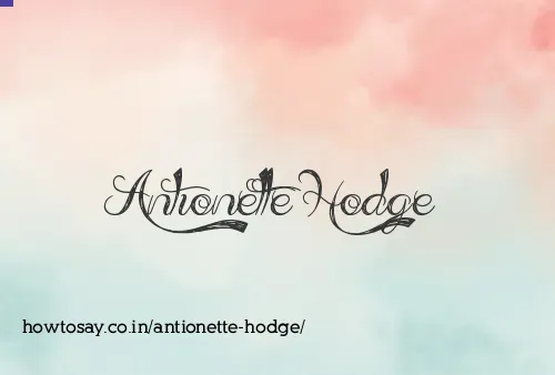 Antionette Hodge