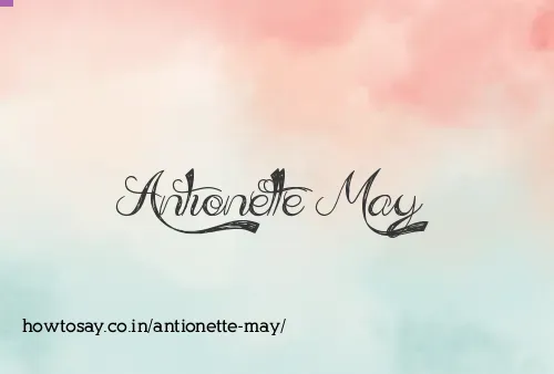Antionette May