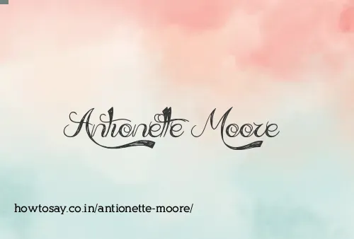Antionette Moore