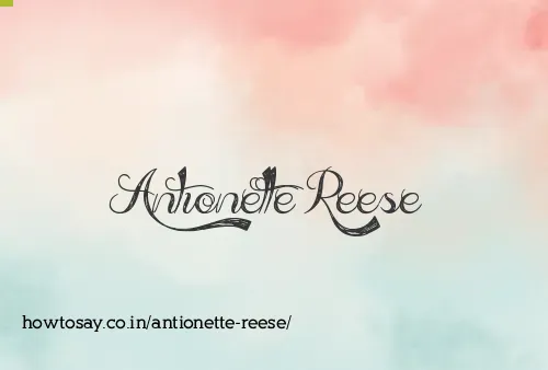 Antionette Reese