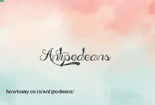 Antipodeans