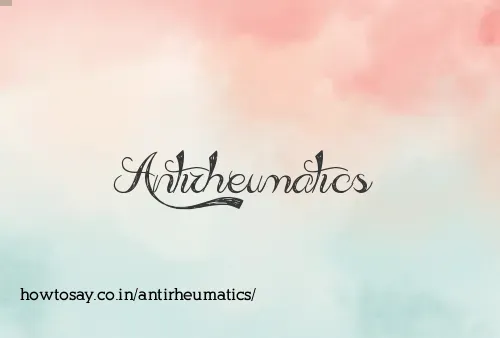 Antirheumatics