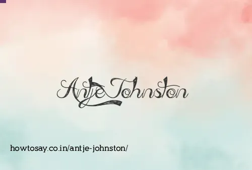 Antje Johnston