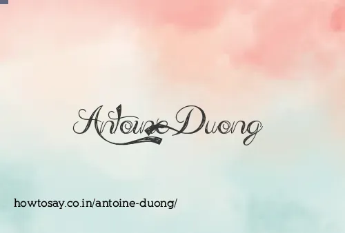 Antoine Duong