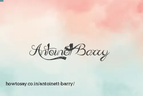 Antoinett Barry
