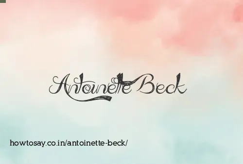 Antoinette Beck