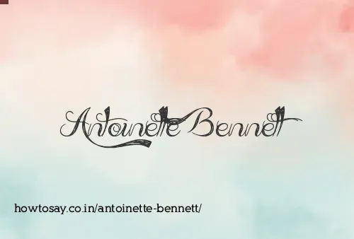 Antoinette Bennett