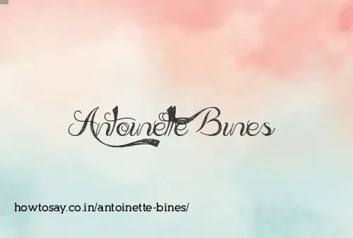 Antoinette Bines
