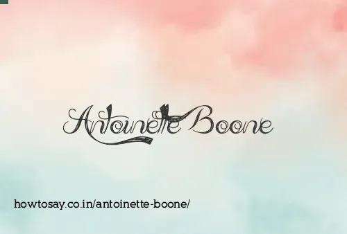 Antoinette Boone