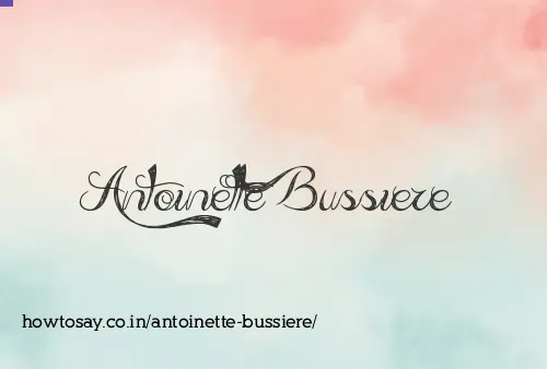 Antoinette Bussiere