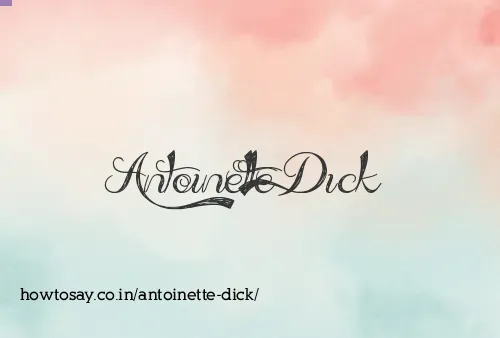 Antoinette Dick