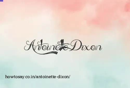 Antoinette Dixon