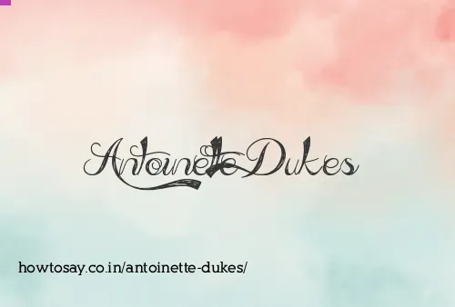 Antoinette Dukes