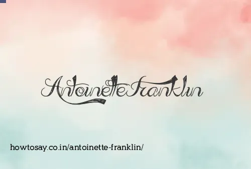Antoinette Franklin