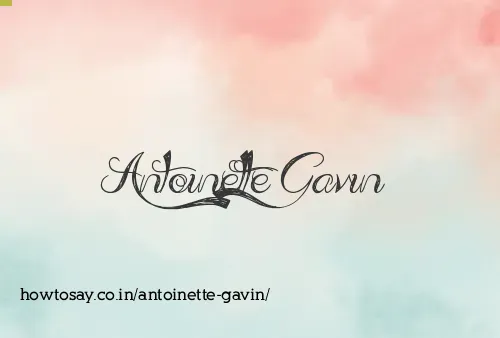 Antoinette Gavin
