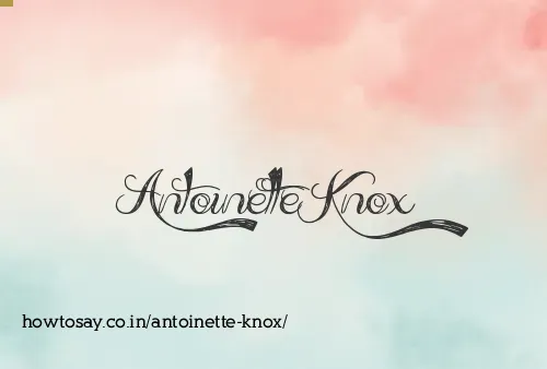 Antoinette Knox