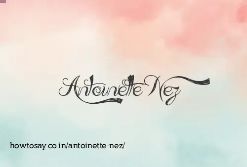 Antoinette Nez